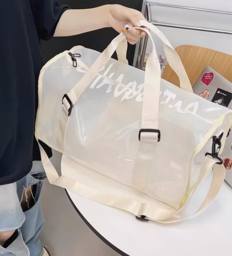 沙滩游泳包 塑料透明防水收纳包干湿分离旅行...