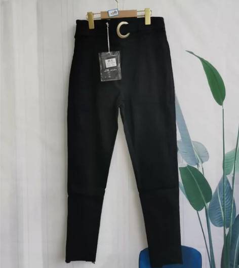 女士加薄绒高腰铅笔裤，XL码，26元一条包...