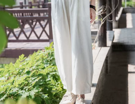 棉麻女装2023夏季新款文艺砂洗宽松棉麻显...