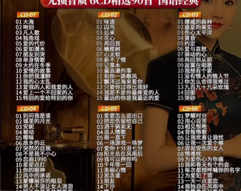 一人一首成名曲cd碟片  经典老歌  无损...