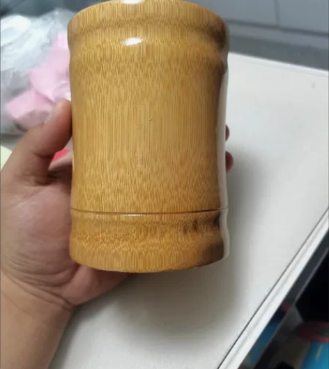 工艺品竹木笔筒多功能摆件办公室笔筒 高12...