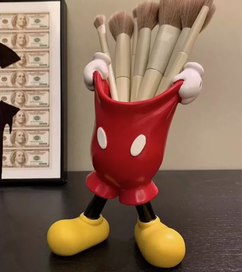 网红米奇手套笔筒学生高颜值可爱卡通动漫桌面...