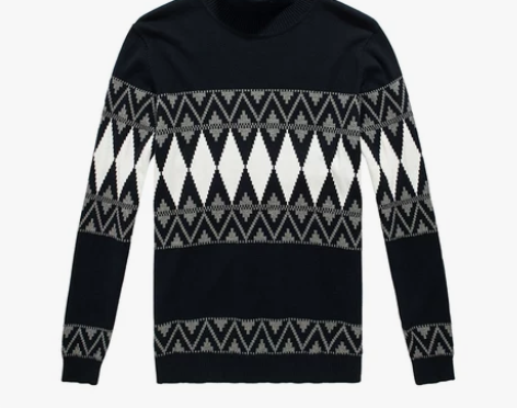 [聚价149]GLM男士高领毛衣男套头加厚...