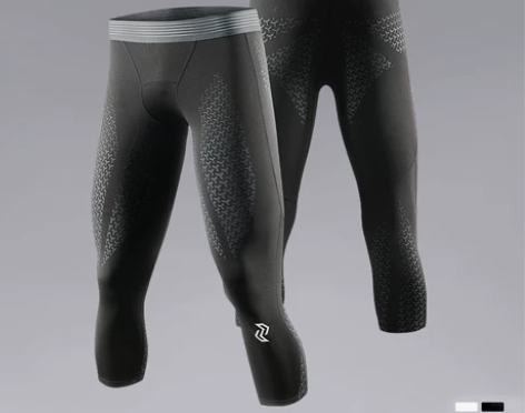 左右力量紧身裤液态氨纶篮球七分秋冬运动健身...