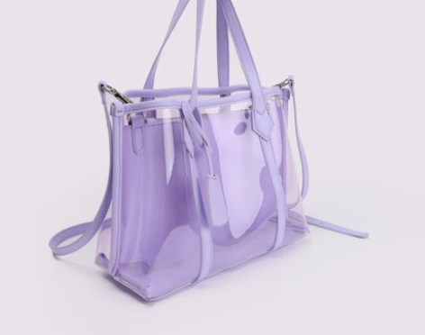 EHOOO今年流行包包女2023新款彩色透...