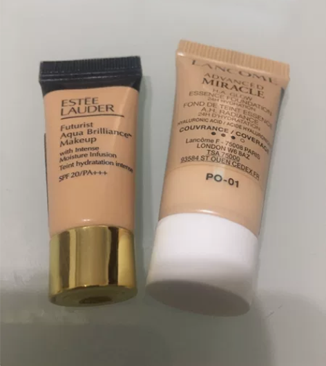 兰蔻po-01水润粉底液，雅诗兰黛养肤粉底...