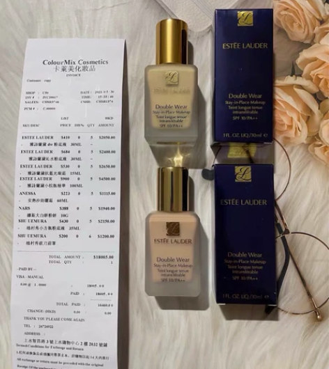 雅诗兰黛粉底液30ml dw出1w1 1w...