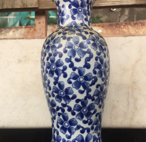 景德镇花瓶 八十年出口创汇瓷器 青花花瓶 ...