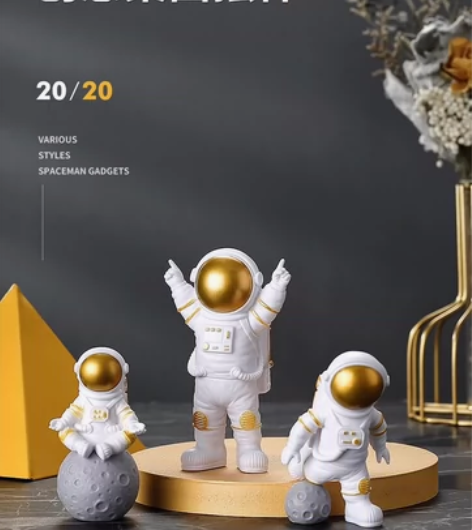 宇航员小摆件幼儿园开业展会装饰品儿童太空人...