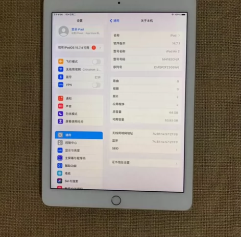 ?个人闲置 九成新iPad Air2国行6...