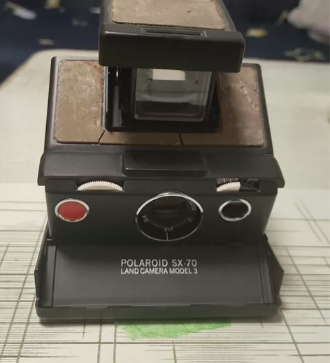 宝丽来sx-70一次成像相机，功能正常表皮...