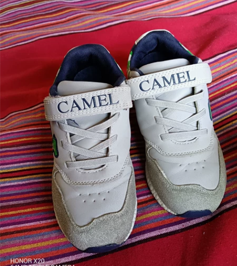 男款儿童骆驼运动鞋，秋冬款，专卖店购买，正...