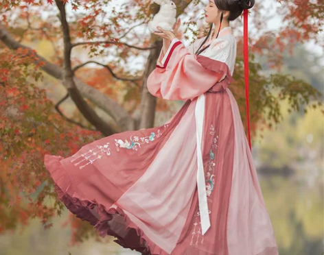 醉雨朵兔莲语汉服女夏季正品原创中国风白菜晋...