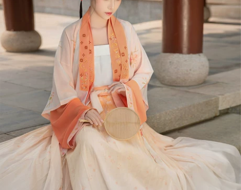 九曲阑珊凝露原创汉服女宋制四件春夏改良褙子...