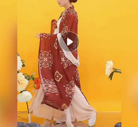 汉旭原创汉服女唐制【至尊红颜】诃子裙全套大...