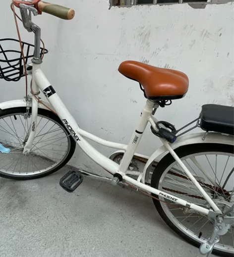 凤凰单车9成新,尺寸自己看图,女生完美骑行...