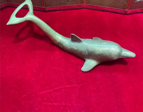vintage海豚开瓶器 纯铜制海豚开瓶器...