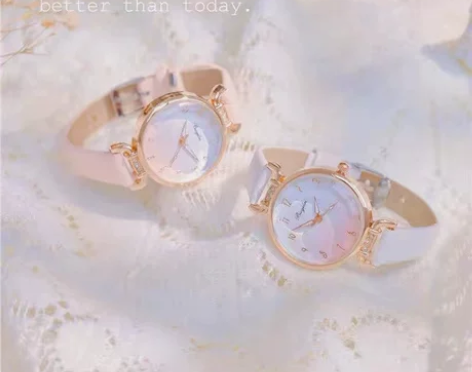 小众手表女款初中生防水考试ins学院风学生...