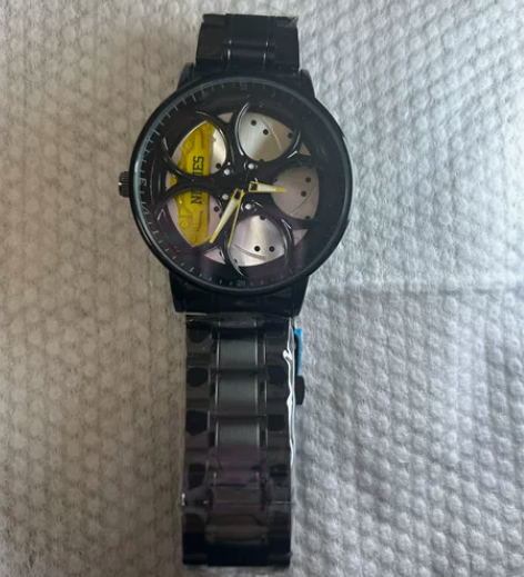 轮毂手表男非机械兰博基尼时来运转男士石英表...