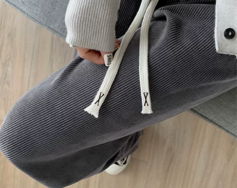 【狂欢价】阔腿裤女2022年新款休闲雪尼尔...