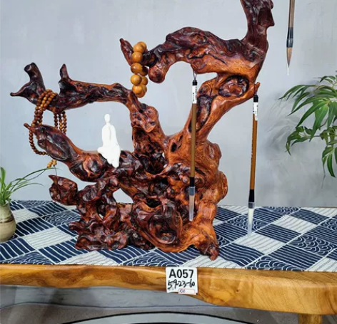 #中式摆件 【A057】毛笔架笔挂文玩手串...