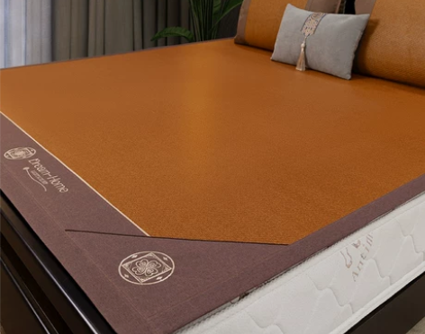 凉席藤席家用冰丝席宿舍双人草席夏季裸睡可折...