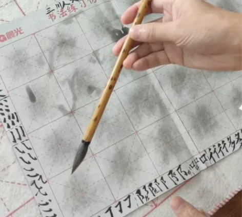 草帽崔 崔星荣 九狼一羊 斑竹杆 兼毫毛笔...