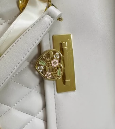 出 欧时纳白色菱格包包juststar 包...