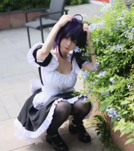 【出/科幻 cos  m】小鸟游六花大全套女仆cos假发己造...