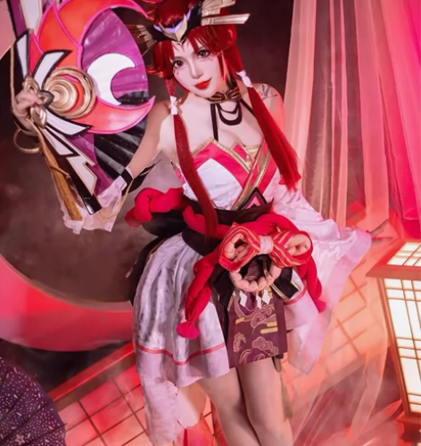 【cos出租】不知火舞绯月行cos 尺码：...