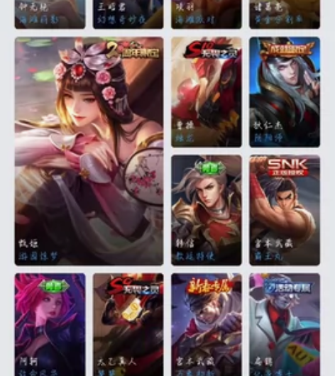 v6号低价出一百多皮肤 白虎志 一到五周年...