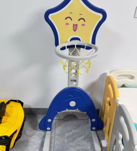 儿童篮球筐，20元还送全新积木玩具，可调高...