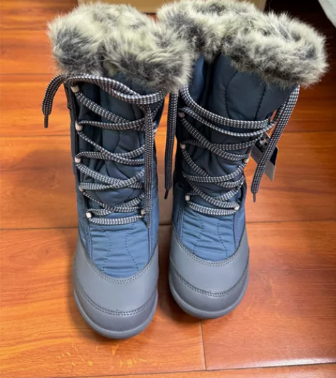 全新 迪卡侬 雪地靴 35码 童鞋 防水高...