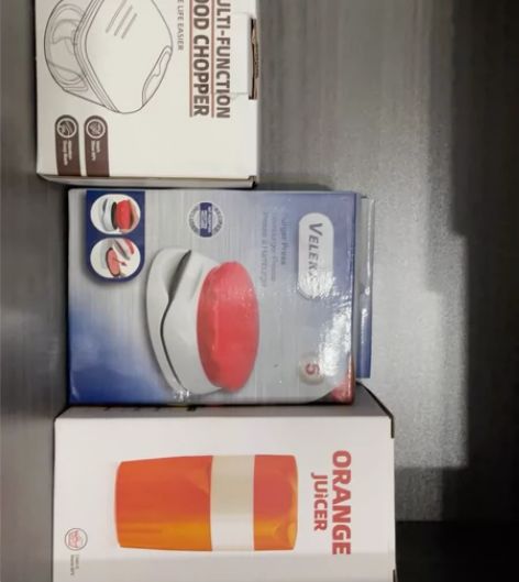 拉蒜器，手动榨汁杯，汉堡肉饼压子 三件套包邮