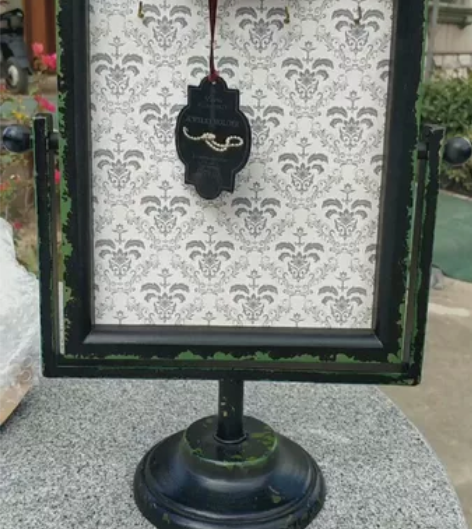 欧式工艺品摆件复古手势项链收纳盒 欧式小梳...