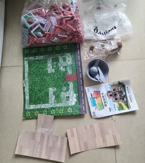 纽奇  小小泥瓦匠 儿童水泥房子玩具 配件...