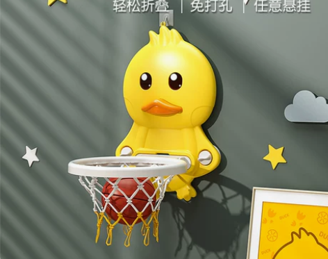 小篮筐儿童投篮球架框玩具家用室内壁挂式可扣...