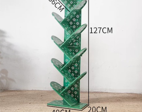 简易免安装儿童学生落地置物架简约现代创意铁...