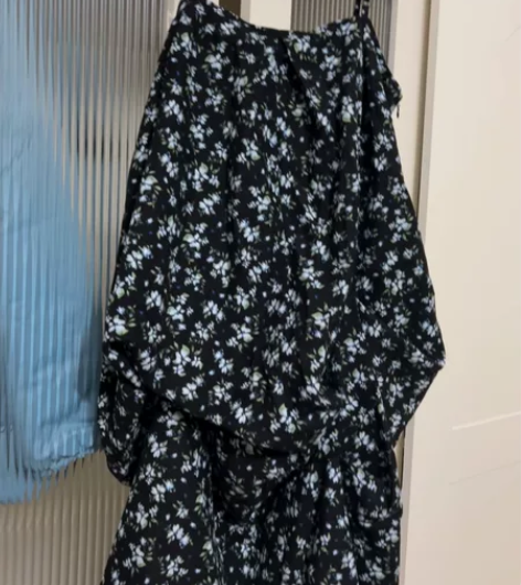 森系田园风系带连衣裙女春季2024新款甜美...