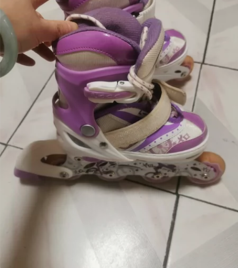 捷豹儿童溜冰鞋，全套装含鞋子头盔护具，5-...