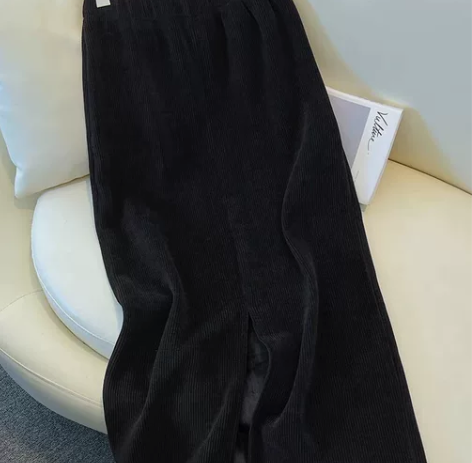 全新带吊牌 黑色半裙 半身裙 加绒加厚 高...