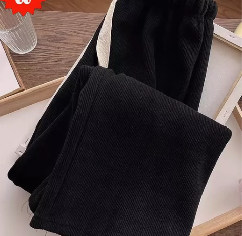 清货！！！针织阔腿裤女秋冬高腰垂感加绒休闲...