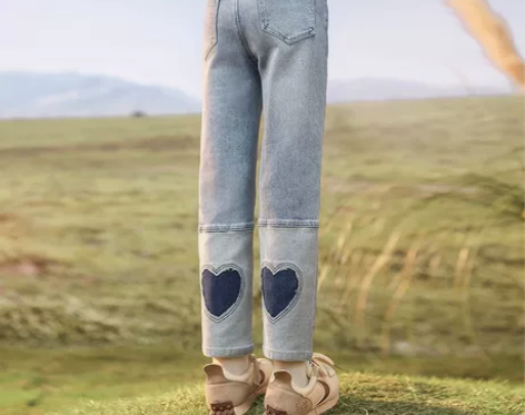 【99超值购】女童牛仔裤秋款2023新款洋...