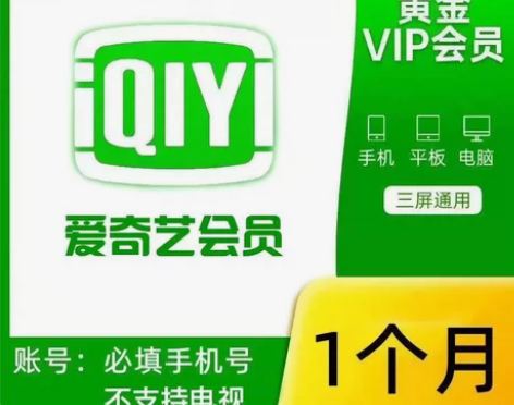 【自动发货】爱奇艺vip90天季卡月卡直冲...