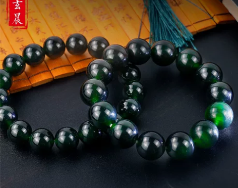 手串手链泰山玉手串男女配饰品泰山玉碧玉保真...