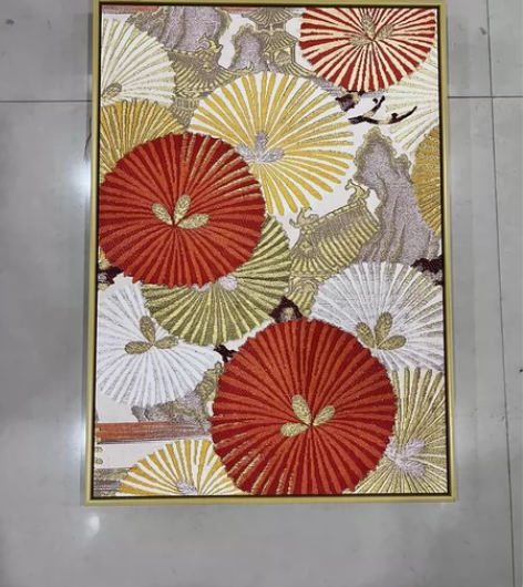 刺绣精致挂画！共2幅！六渡桥同城自提，不刀...