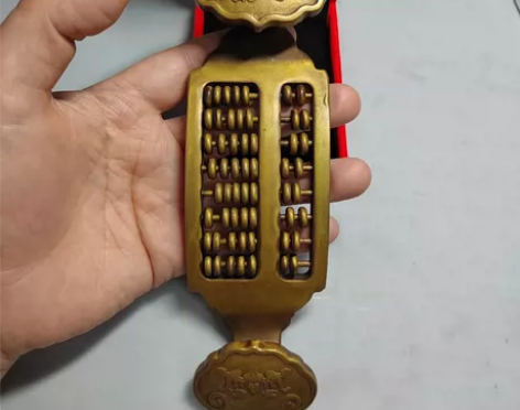 鎏金如意算盘，老算盘，如意算盘，鎏金老如意...