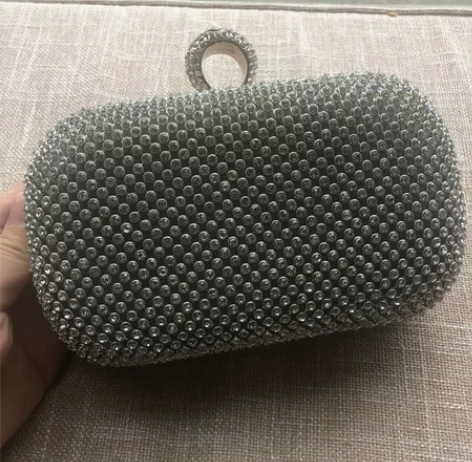 水钻包镶钻小包新娘手拿包，用过一次，长16...