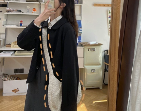 奶兔星球-自制 刺绣花花棉布包饺子包单肩斜...