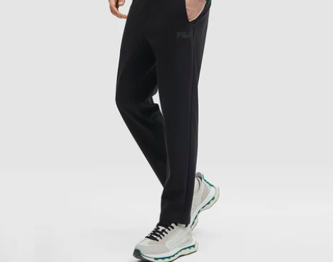 FILA 斐乐官方男士针织长裤2024春季...